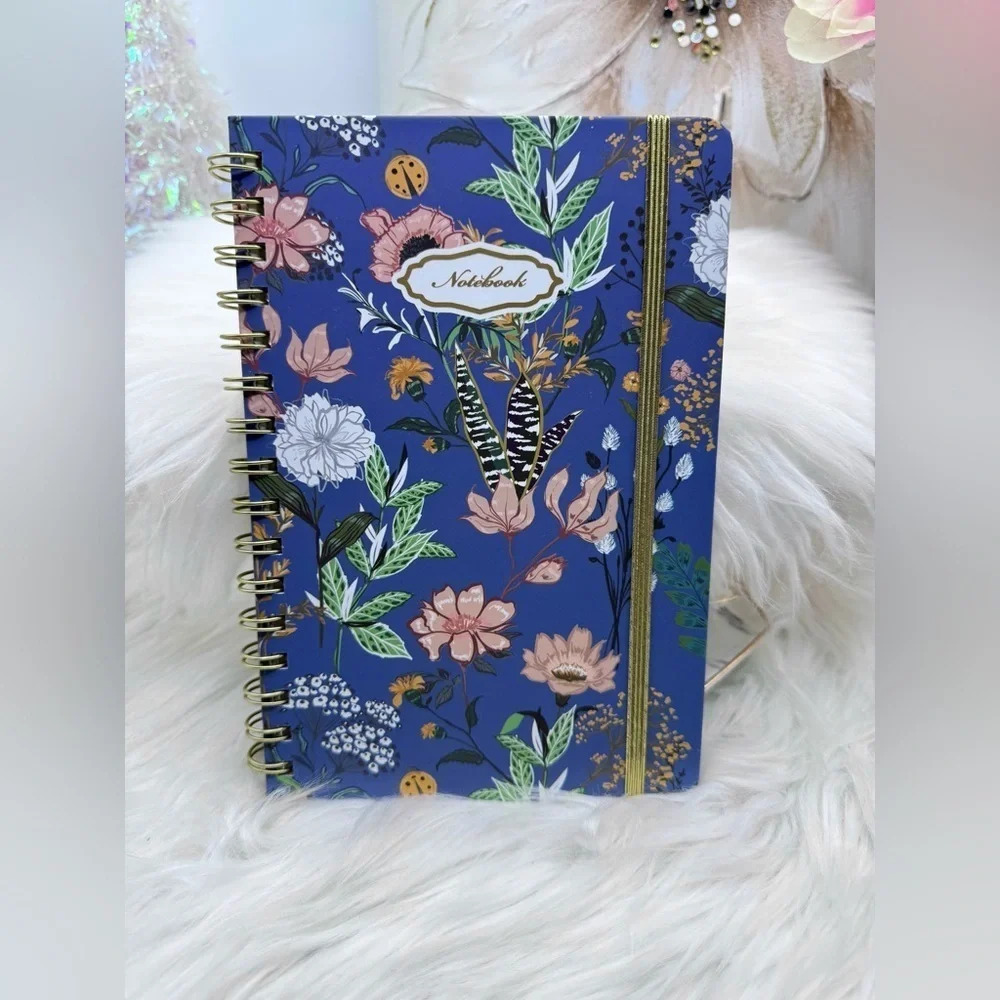 The Notebook Hardcover Floral Blue Theme